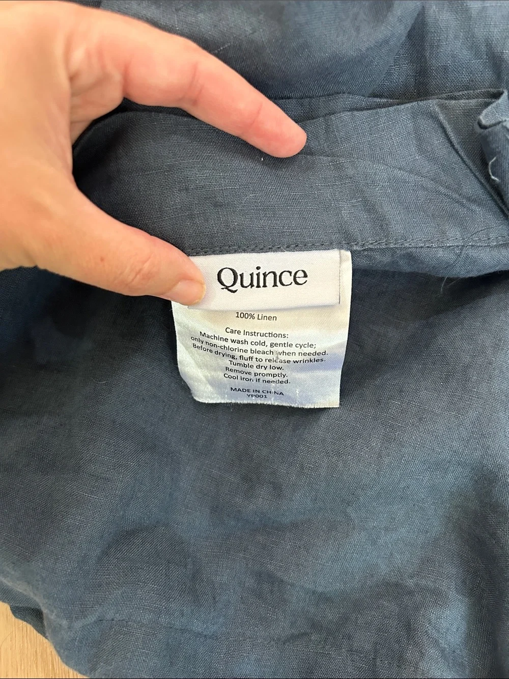 Quince linen duvet